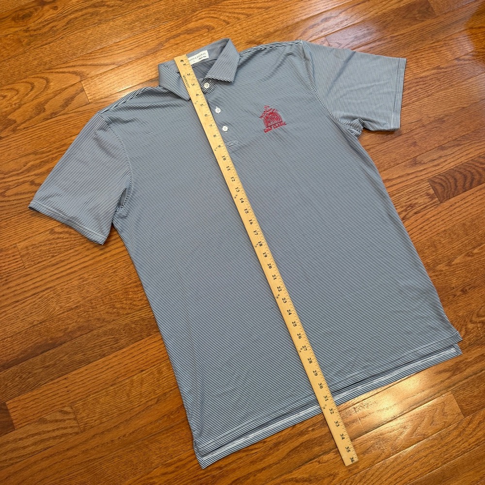 Holderness & Bourne Dubliner Golf Classic Polo Shirt Mens Large Blue Striped - Picture 7 of 13